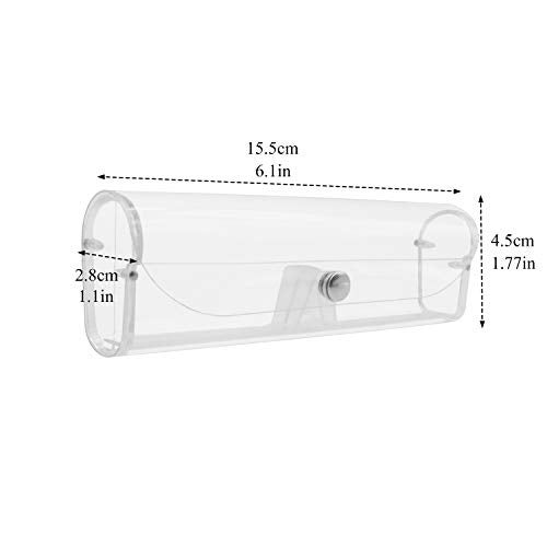 INNOLIFE Clear Plastic Eyeglasses Case Reading Glasses Box - 6 Pack - Image 2