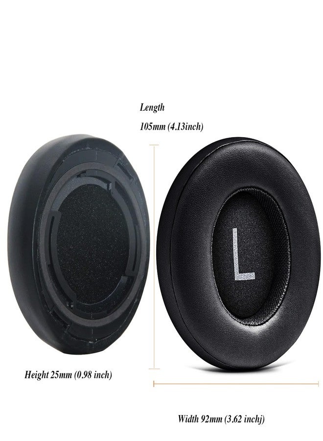 jingewell AONIC50 Replacement Ear Pads Ear Cushions for Shure AONIC 50 Wireless Noise Cancelling ANC Headphones, aonic 50 Memory Foam earpads Protein Leather Ear Pad Cups (Black) - Image 5