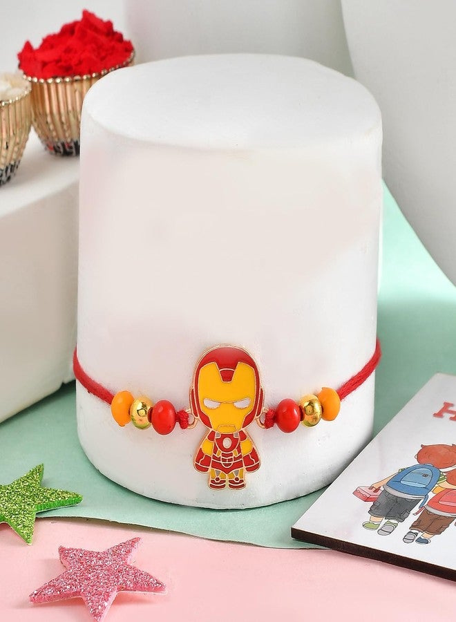 ascension Rakhi For Brother Boy Sister Girls Kids, Bhai Raksha Bandhan Cute Cartoon Raksha Sutra for Kids with You are My Hero Fridge Magnet Gift & Roli Tilak