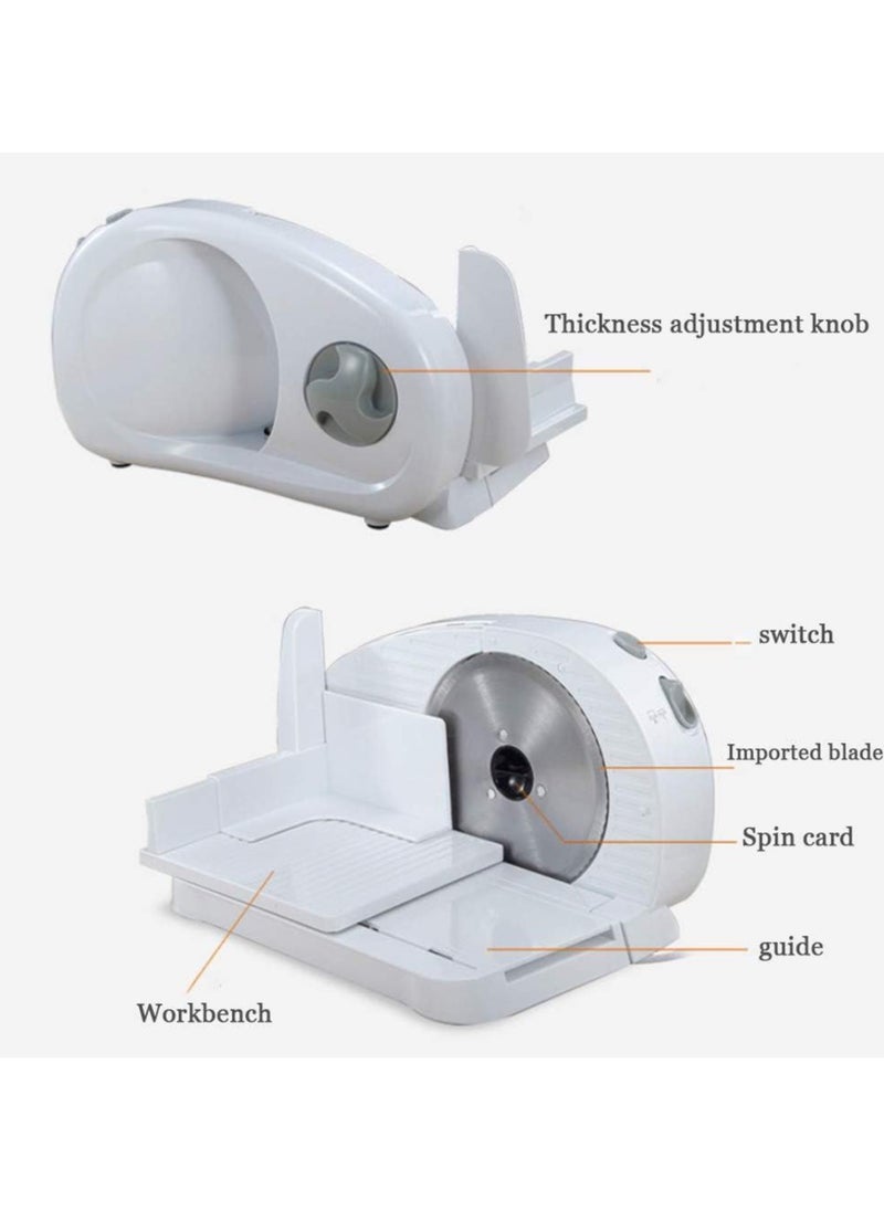Generic Meat cutter for home or commercial use, mini electric meat cutter for home, semi-automatic frozen meat beef lamb potato slices cutter.  - Image 5