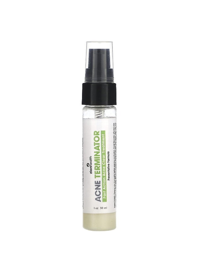 Zion Health Zion Health, Acne Terminator, 1 fl oz (30 ml)  - Image 1