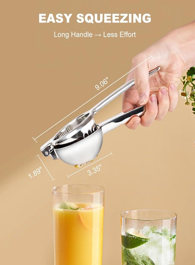 Brigii Lemon Squeezer Juicer for Lime and Lemon, Heavy-Duty 304 Stainless Steel, High Juice Yield Manual Juicer, Ergonomic Handle, Dishwasher Safe - Image 5