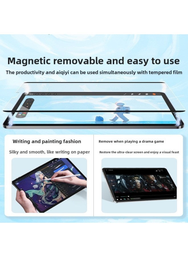 Detachable Magnetic Absorption Paper Film For IPad Pro 11 Inch 12.9 Hand Drawn 10.5 Mirror Surface PVC Material-Color:】-Dimensions:Air4(10.9 Inches)】 - Image 4