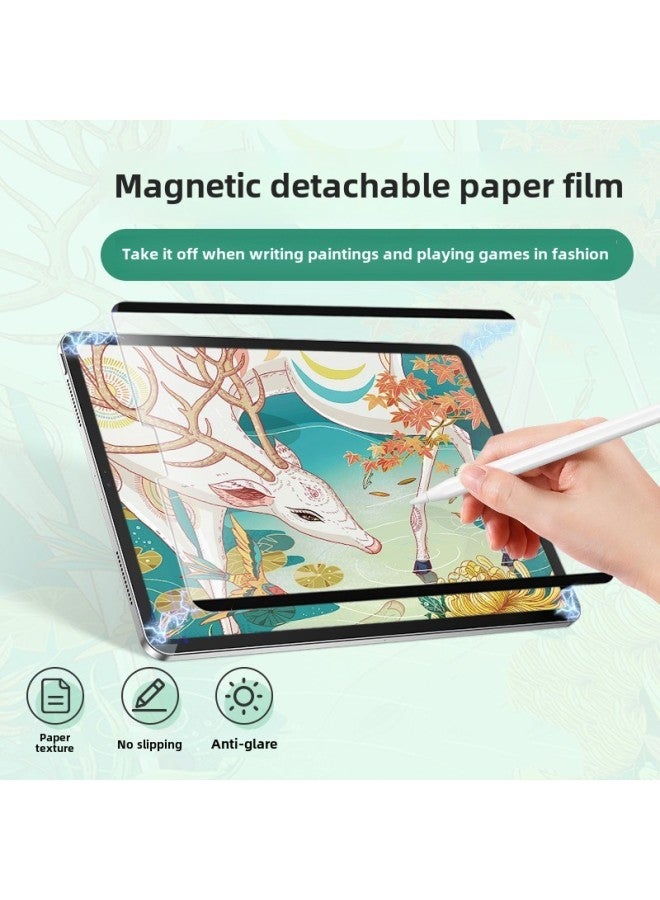 Detachable Magnetic Absorption Paper Film For IPad Pro 11 Inch 12.9 Hand Drawn 10.5 Mirror Surface PVC Material-Color:】-Dimensions:Air4(10.9 Inches)】 - Image 1