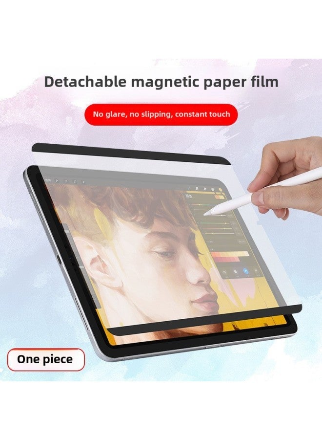 Detachable Magnetic Absorption Paper Film For IPad Pro 11 Inch 12.9 Hand Drawn 10.5 Mirror Surface PVC Material-Color:】-Dimensions:Air4(10.9 Inches)】 - Image 2