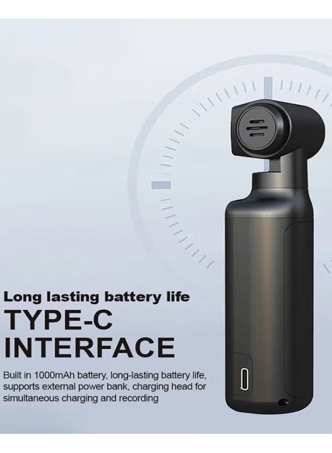 5K HD Anti-Shake Sports Body Camera, 270 Degree Rotation Portable Sport Motion Camera with Mic Clip Outdoor Riding Shooting Vlog, 1.3Inch Screen Pocket Digital Cam, Included 128G Card,1000mAh Rechargeable - Image 4