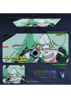 Cyberpunk Edge Walker Mouse Pad Computer Desktop Pad Lucy Edge Runner Cyberpunk 2077 Surrounding-Color:700x300x5mm-Pattern:Edge Walker 024