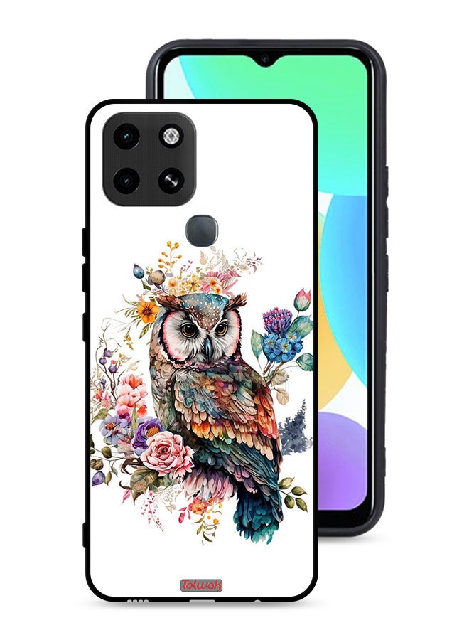 Tolwak Infinix Smart 6 Protective Case Cover Owl Abstract Art - Image 1
