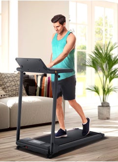 CHAMP KIT Smart Foldable Treadmill with Bluetooth Speaker, Cup holder, phone holder, computer holder, and adjustable height, 2 LED Display, 2.5 HP Motor, Convenient for Use at Home, Gym or Office - Max 120 kg User Weight  - Image 2