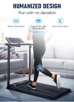 CHAMP KIT Smart Foldable Treadmill with Bluetooth Speaker, Cup holder, phone holder, computer holder, and adjustable height, 2 LED Display, 2.5 HP Motor, Convenient for Use at Home, Gym or Office - Max 120 kg User Weight  - Image 3