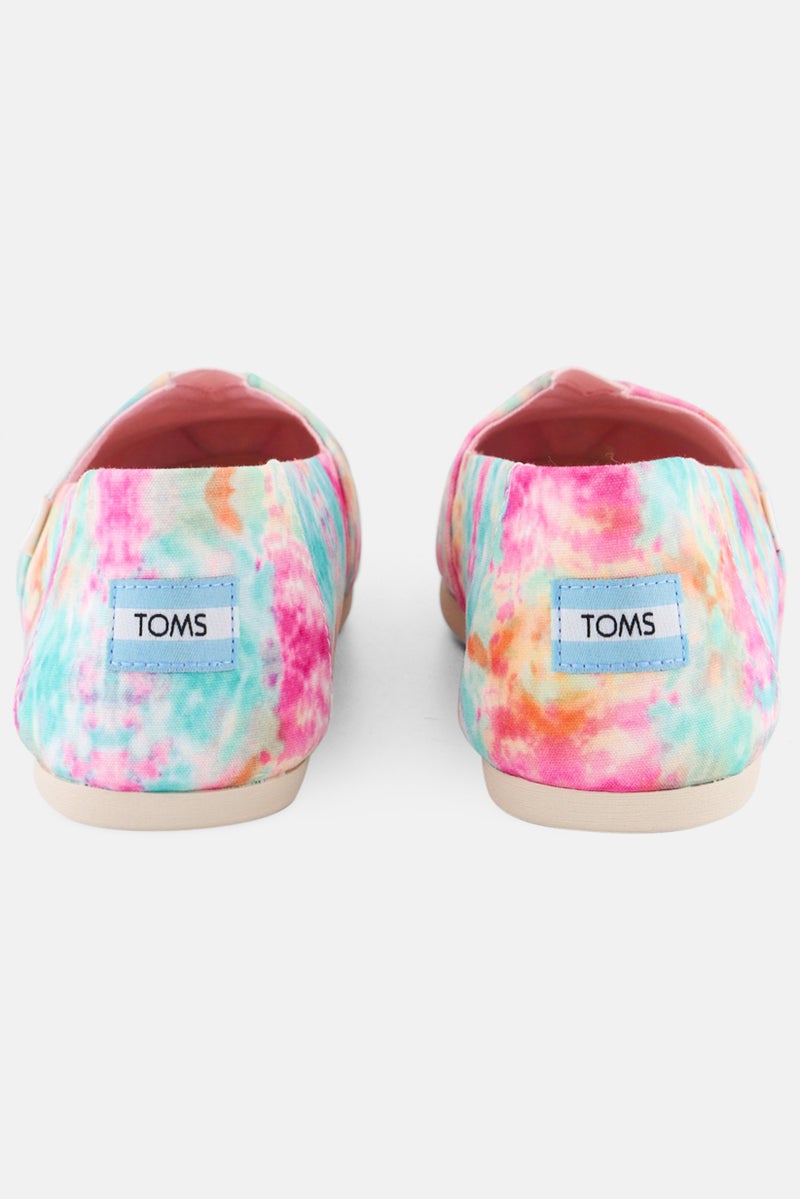 TOMS Women Tie Dye Slip On Casual Shoes, Multicolor - Image 2
