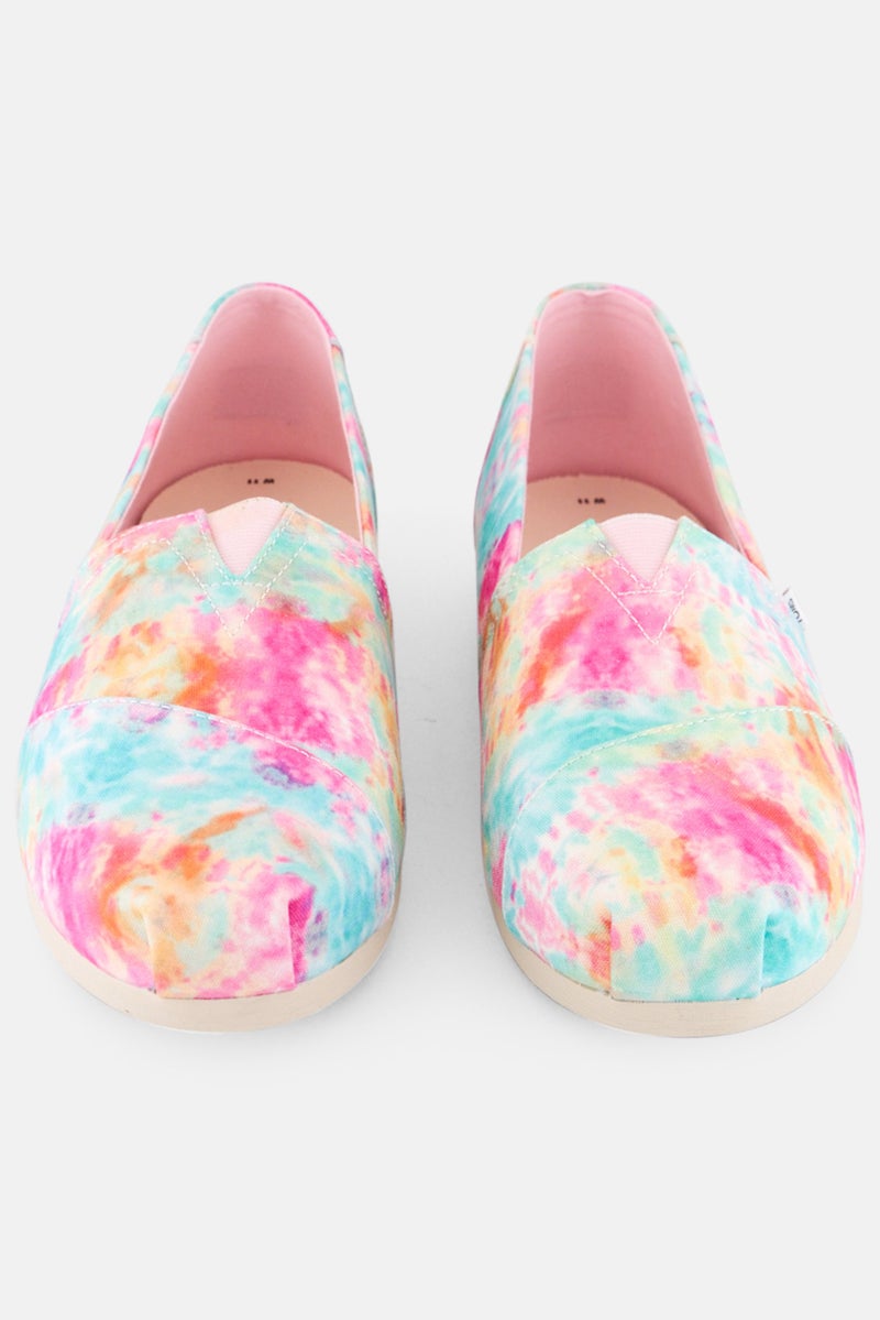 TOMS Women Tie Dye Slip On Casual Shoes, Multicolor - Image 4