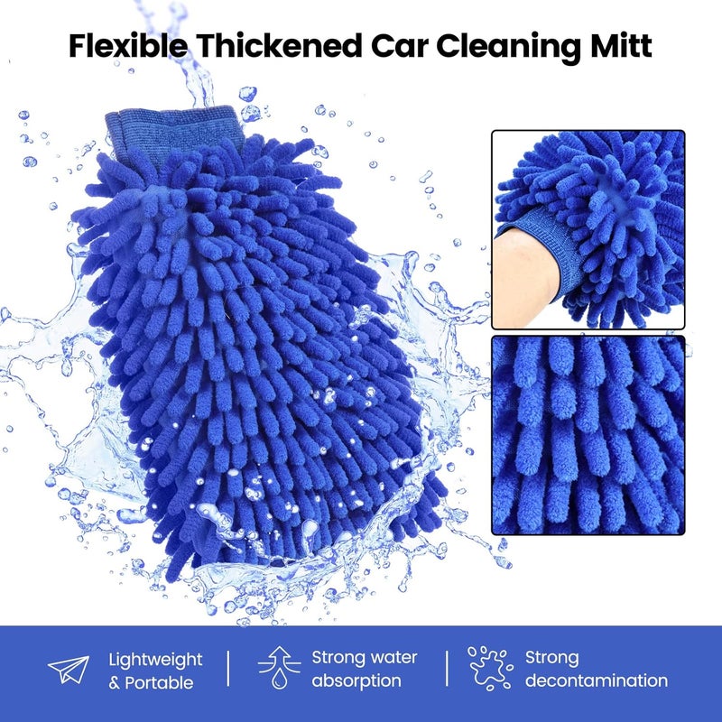 GUANJUNE 18Pcs Car Wash Cleaning Kit - Complete Detailing Set for Cars, Motorcycles, and Bikes - Image 4