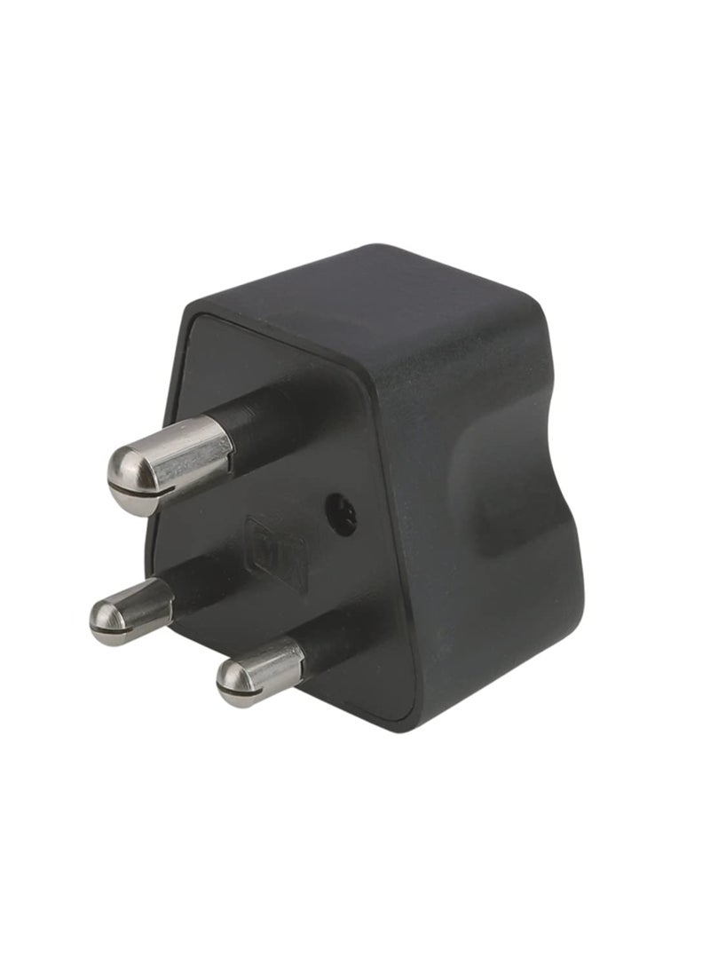 MX MX Universal 3 PIN Travel Adapter Type D India to USA UK China South Africa More Conversion Plug for Home and Official use Black Pack of 5  - Image 3