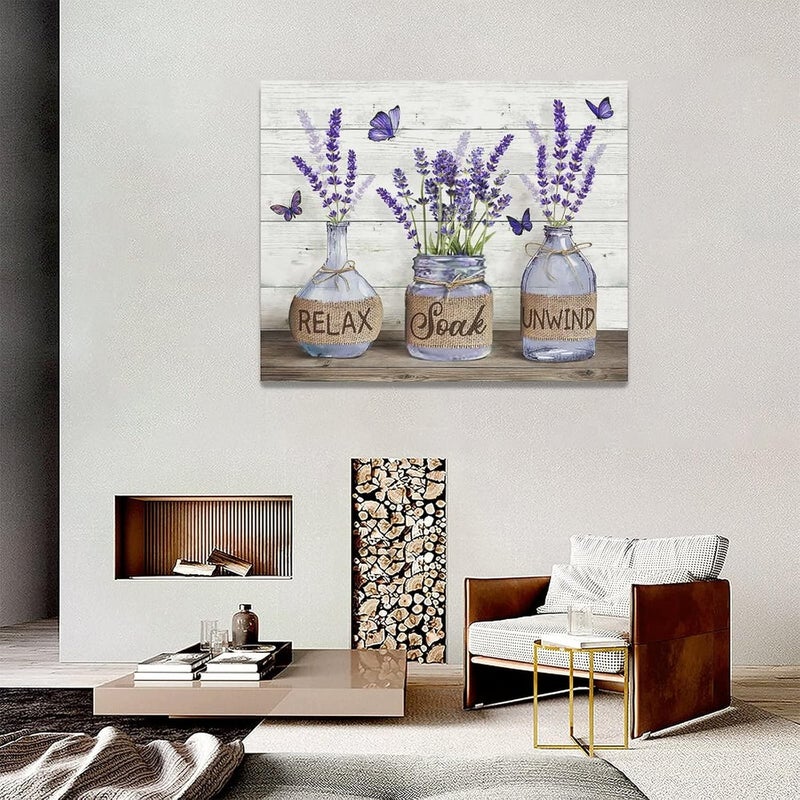 Tijuboni Lavender Canvas Wall Art - Image 2