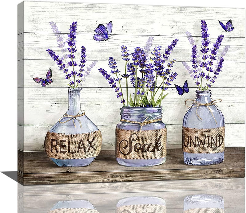 Tijuboni Lavender Canvas Wall Art - Image 1