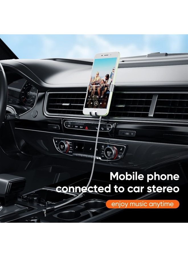 CableCreation كابل صوت 3.5 مم، زاوية 90 درجة 4 موصل TRRS كابل ستيريو Aux [متوافق مع الميكروفون]، 3 أقدام… - Image 2