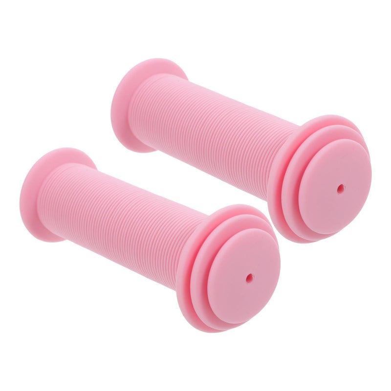 TPR Soft Non Slip Bike Handlebar Grips Pink Thickened 19x100mm - Image 2