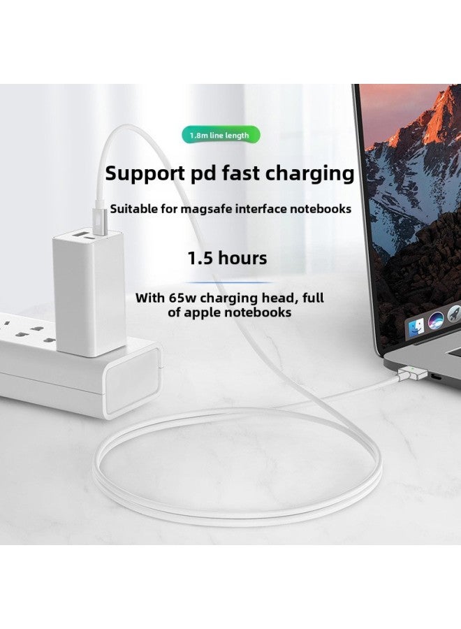 مناسب لكابل شحن Pro Power 60 وات لأجهزة Apple Laptop MacBook وخط شحن سريع Magsafe المغناطيسي PD - اللون: خط شحن Magsafe من الجيل الأول 60 وات