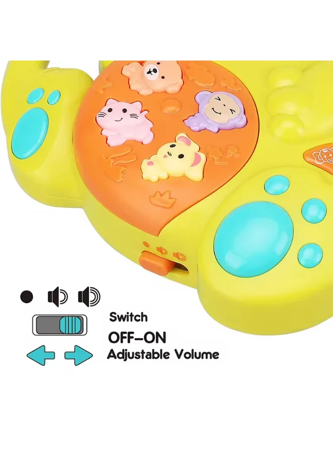 تولي لعبة ديناصور تفاعلية للأطفال – أضواء، موسيقى، أصوات الحيوانات والمركبات