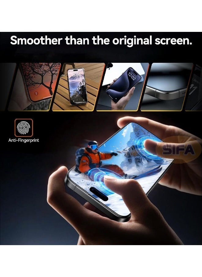 Glass - Hd Tempered Glass Screen Protector + Camera Lens Protector Kit for iPhone 16 6.1", [Shatterproof and Shockproof][9H Hardness][Bubble Free][Scratch Resistant] with Installation Tool (Boxed, 1+1 Pack) - Image 1