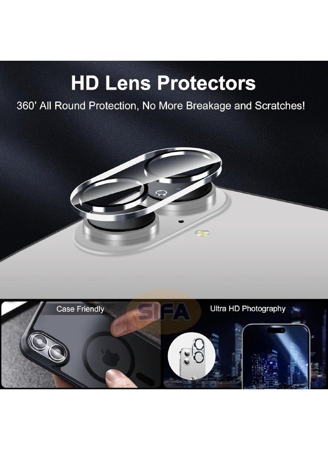 Glass - Hd Tempered Glass Screen Protector + Camera Lens Protector Kit for iPhone 16 6.1", [Shatterproof and Shockproof][9H Hardness][Bubble Free][Scratch Resistant] with Installation Tool (Boxed, 1+1 Pack) - Image 1