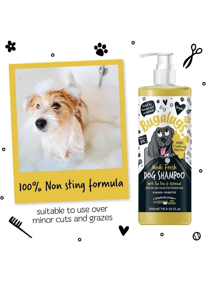 Bugalugs Medi Fresh Dog Shampoo with Tea Tree & Oatmeal - 500ml - Image 5