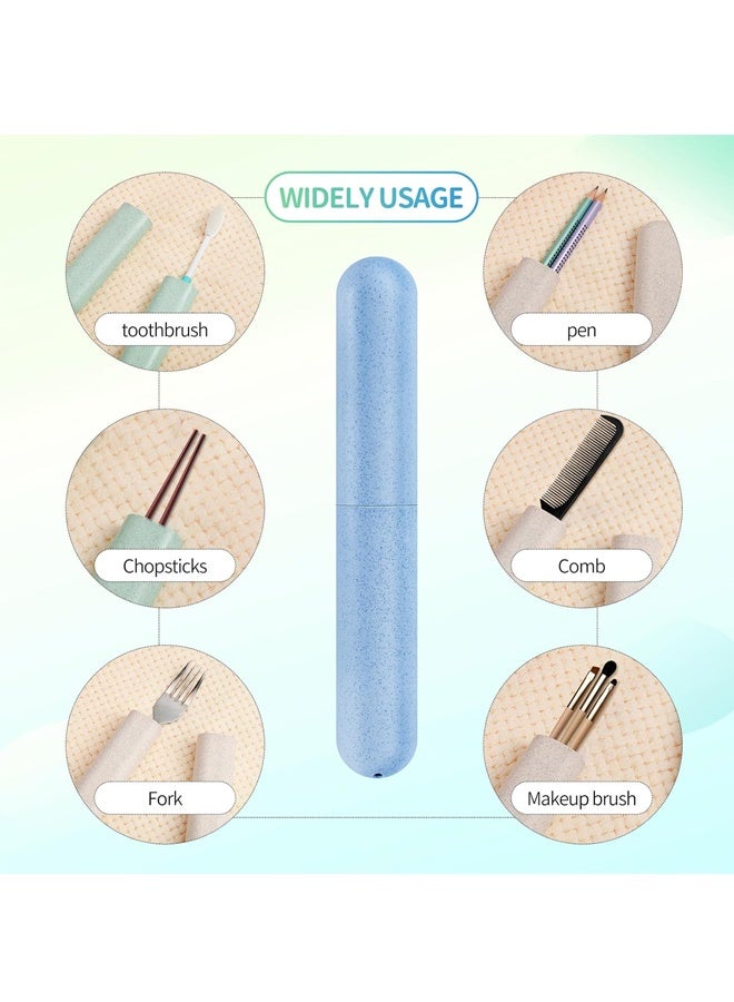 4 Pack Travel Toothbrush Case, Dust-Proof Plastic Toothbrush Holders for Travel Camping Trips School Home(4 Colors) - Image 4