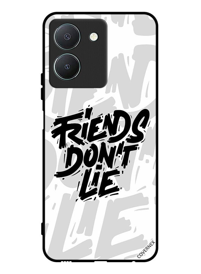 Covernex Protective Case Cover For Vivo Y36 4G Calligraphy Friends Don't Lie - Image 1