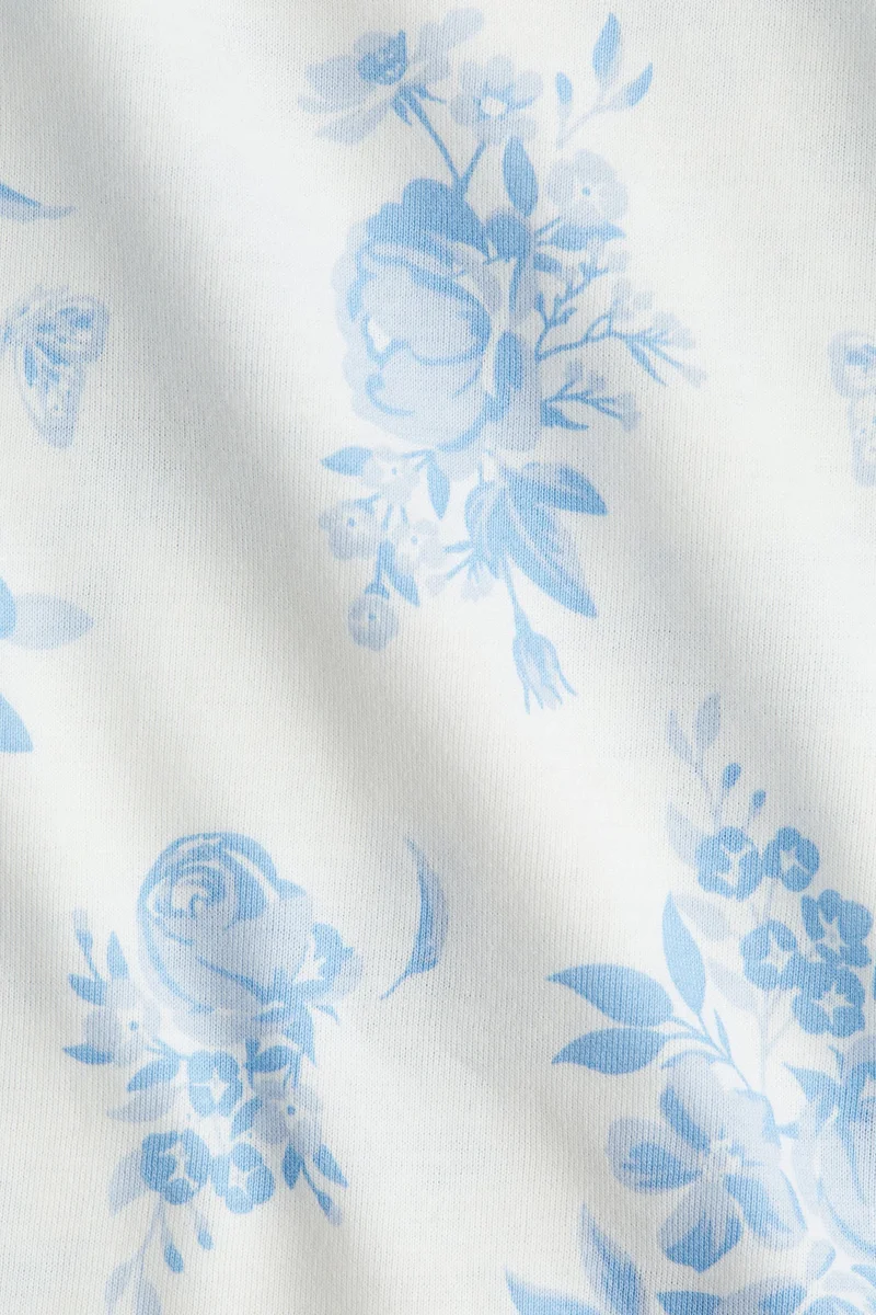اتش اند ام Flutter-sleeved cotton top