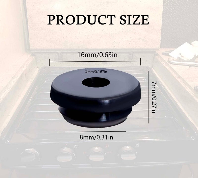 THYULIFE RV Stove Grommets Kit for Magic Chef Stove Grates, RV Stove Rubber Grommets Protect Your Suburban Stove Top From Scratches (8 Pack) - Image 2