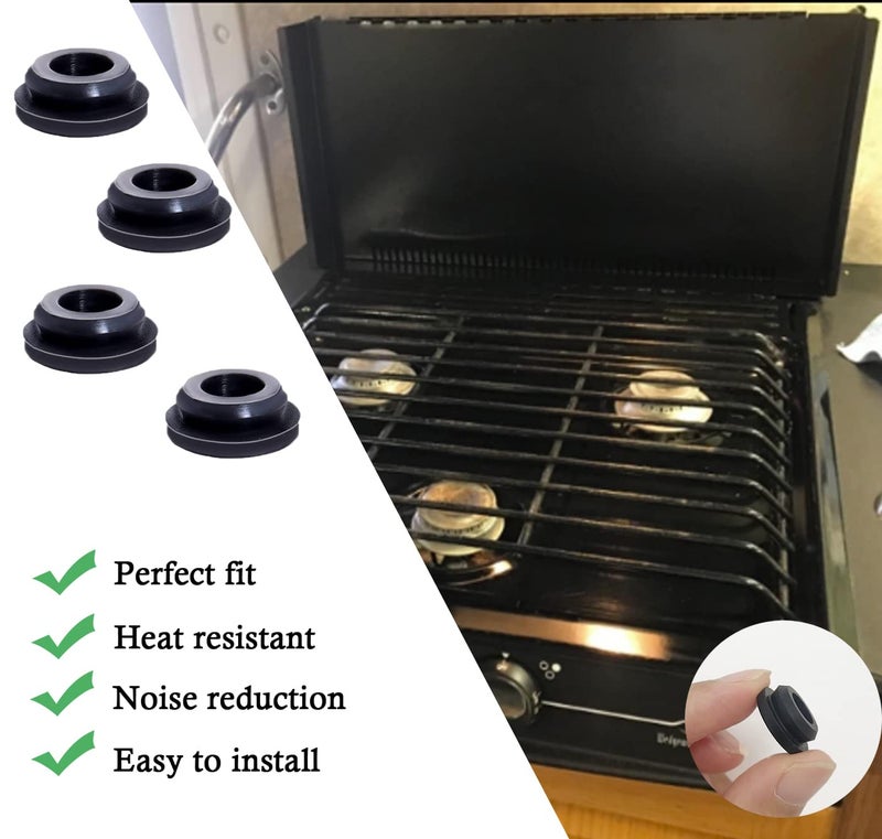 THYULIFE RV Stove Grommets Kit for Magic Chef Stove Grates, RV Stove Rubber Grommets Protect Your Suburban Stove Top From Scratches (8 Pack) - Image 5