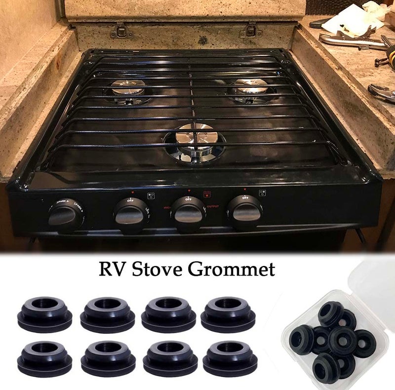 THYULIFE RV Stove Grommets Kit for Magic Chef Stove Grates, RV Stove Rubber Grommets Protect Your Suburban Stove Top From Scratches (8 Pack) - Image 4