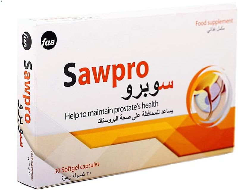 FAS Sawpro Prostate Support Capsules - 30 Softgel Capsules - Image 1
