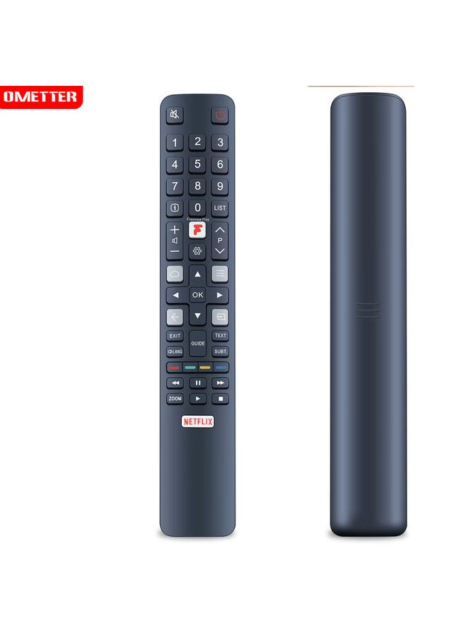 OMETTER - RC802N YUI5 YU15 YNI1 YN11 YU12 YUI2 Remote Control for TCL TV 50/55/65C715K 65C815K 43P20US 50E17US 75C8 65C8 55C8 65X7 55X7 - Image 1
