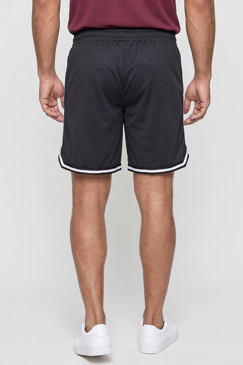 RBX Men Sportswear Fit Basketball Shorts, Dark Grey - Image 4