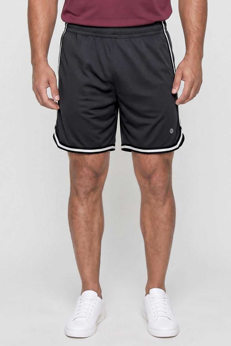 RBX Men Sportswear Fit Basketball Shorts, Dark Grey - Image 1