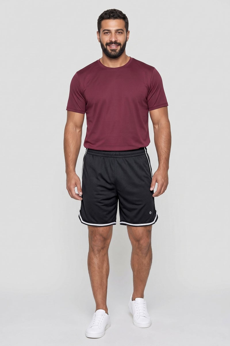 RBX Men Sportswear Fit Basketball Shorts, Dark Grey - Image 2