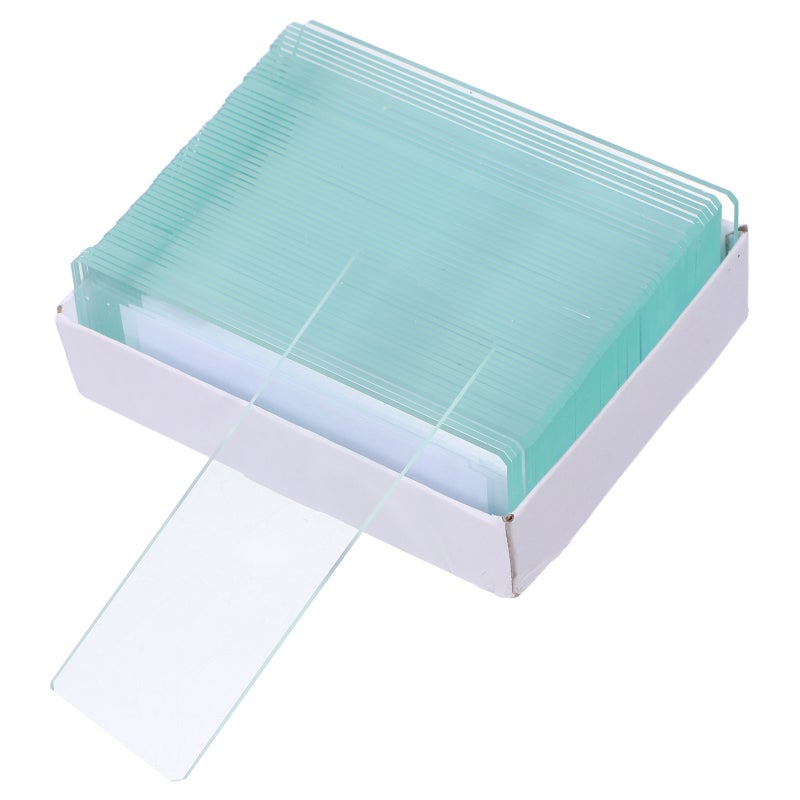 50 pcs Microscope Slide Glass Slides Laboratory Glass Microscope Slide for Aquatic Specimens (Single Concave) - Image 3