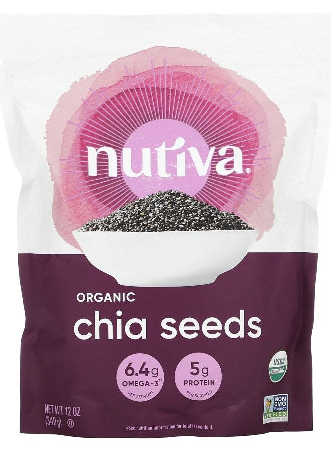 Nutiva Organic Chia Seeds 12 oz (340 g)