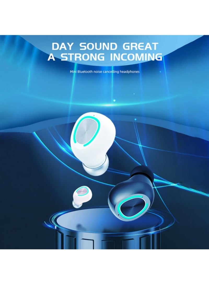 AROAQ X6 Single Earbud, Mini Wireless Bluetooth Earphone, Comfortable In Ear Sport Headphone With Mic, Ultra Light Invisible Rechargeable Headset With Charging Port And 2 Ear Caps, (1pc, Biege) - Image 5
