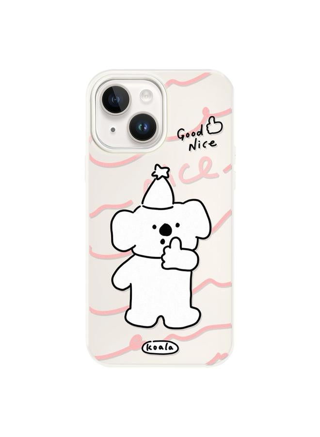 اس-توب جراب لهاتف iPhone 15 مصنوع من مادة TPU الهجينة ذات ملمس الجلد - Image 1