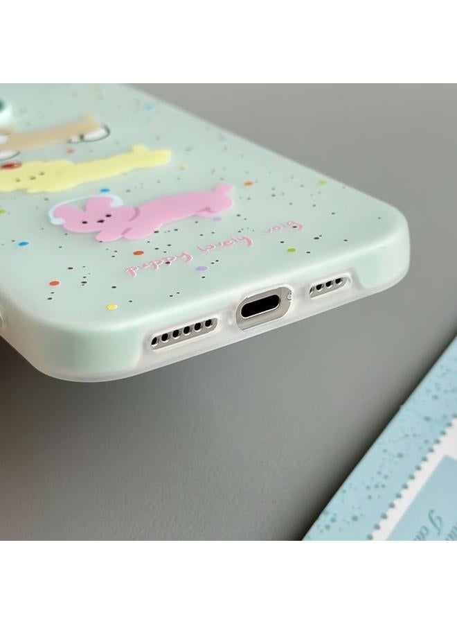 اس-توب جراب لهاتف iPhone 15 مصنوع من مادة TPU الهجينة ذات ملمس الجلد - Image 5