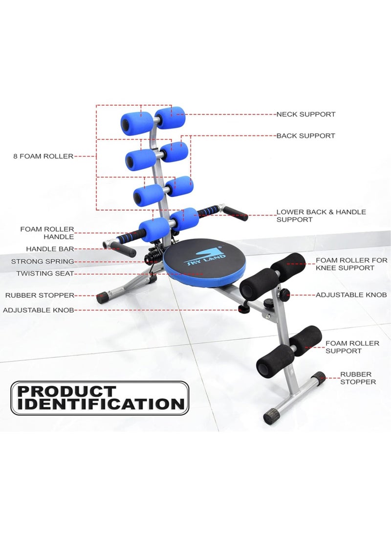 Sky Land - Abdominal Trainer, Abs Multi-function Adjustable Workout Bench with Twister - Image 1
