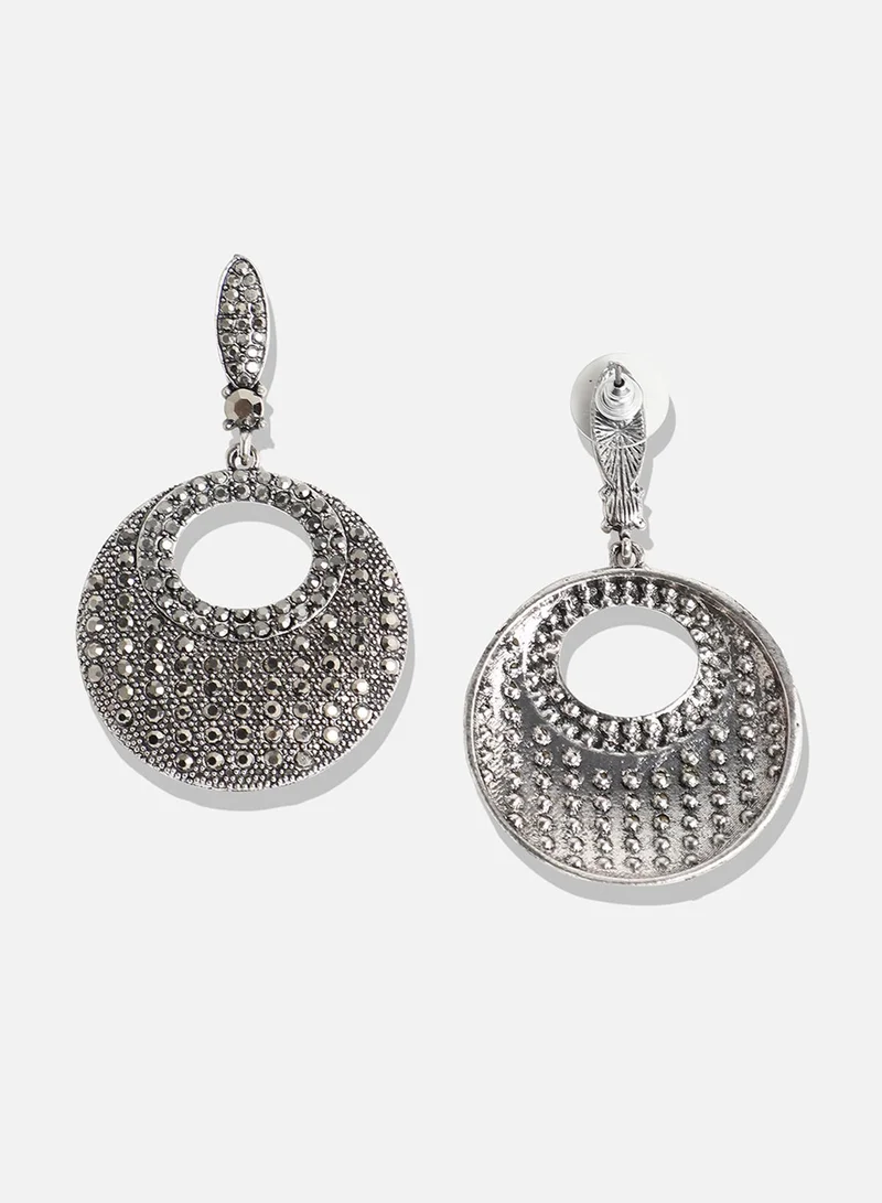 Sohi  Antique Circular Artificial Drop Earring Jewellery for Women | Best Price UAE