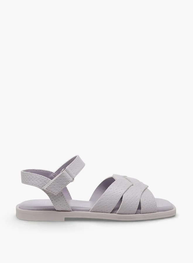Flora Bella By Shoexpress Flora Bella Girls Textured Hook & Loop Sandals
