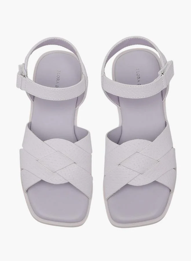 Flora Bella By Shoexpress Flora Bella Girls Textured Hook & Loop Sandals