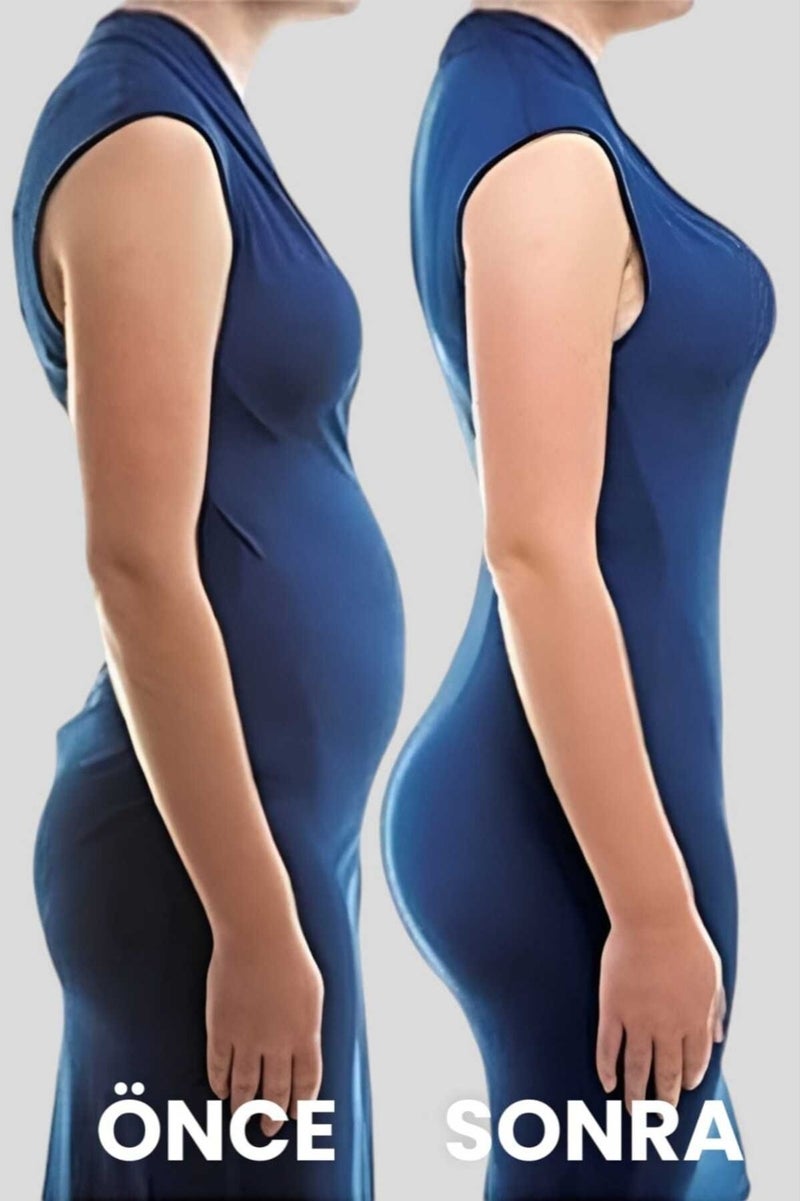 Tezzgelsin Women's Seamless Corrective Snap Rope Strap Slip Body Corset 3 Piece Set  - Image 2