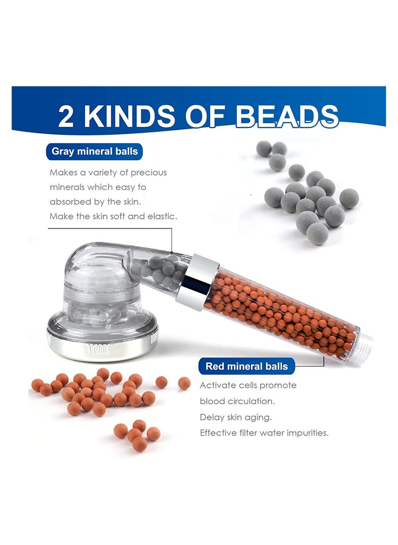 Eworld - 3-Mode High Pressure Shower Head with Ionic Function and Handheld Filter for Hair Loss Prevention and Clean Water. - Image 1