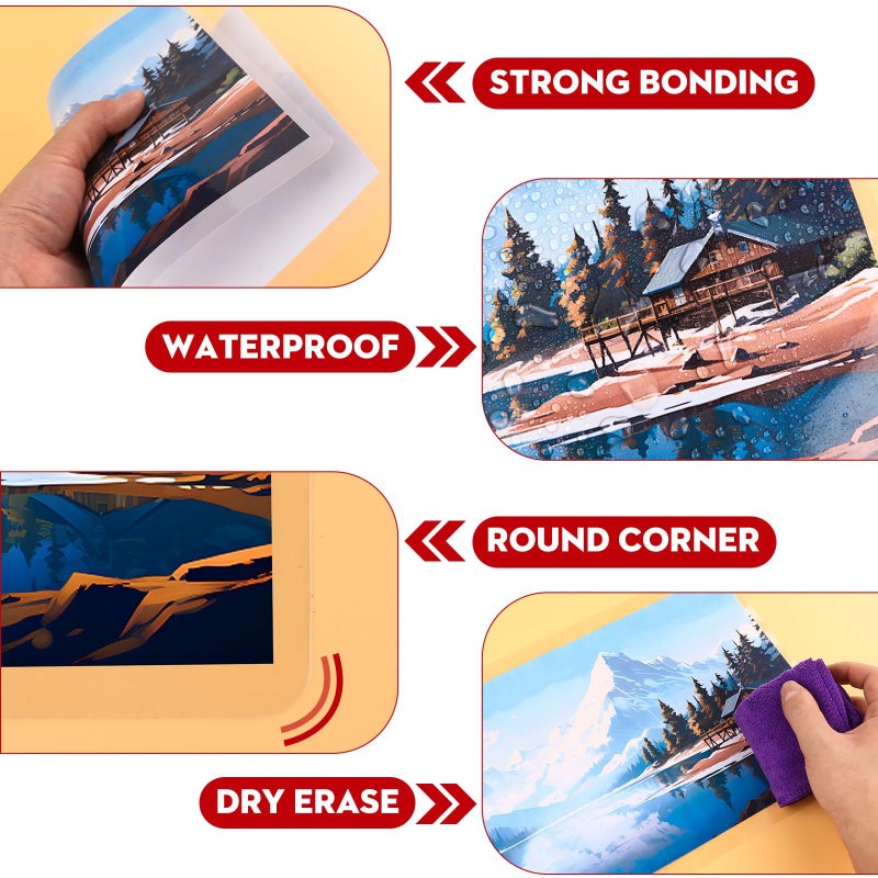 CAREGY 520 Pack Laminating Sheets, Thermal Laminating Plastic Paper Laminator Sheets,3 Mil, 9 x 11.5 Inches,Clear, Letter Size, Office and School Supplies - Image 5